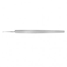 Golf-Club Foreign Body Spud Angled - Lighly Rounded Tip Stainless Steel, 12 cm - 4 3/4" 